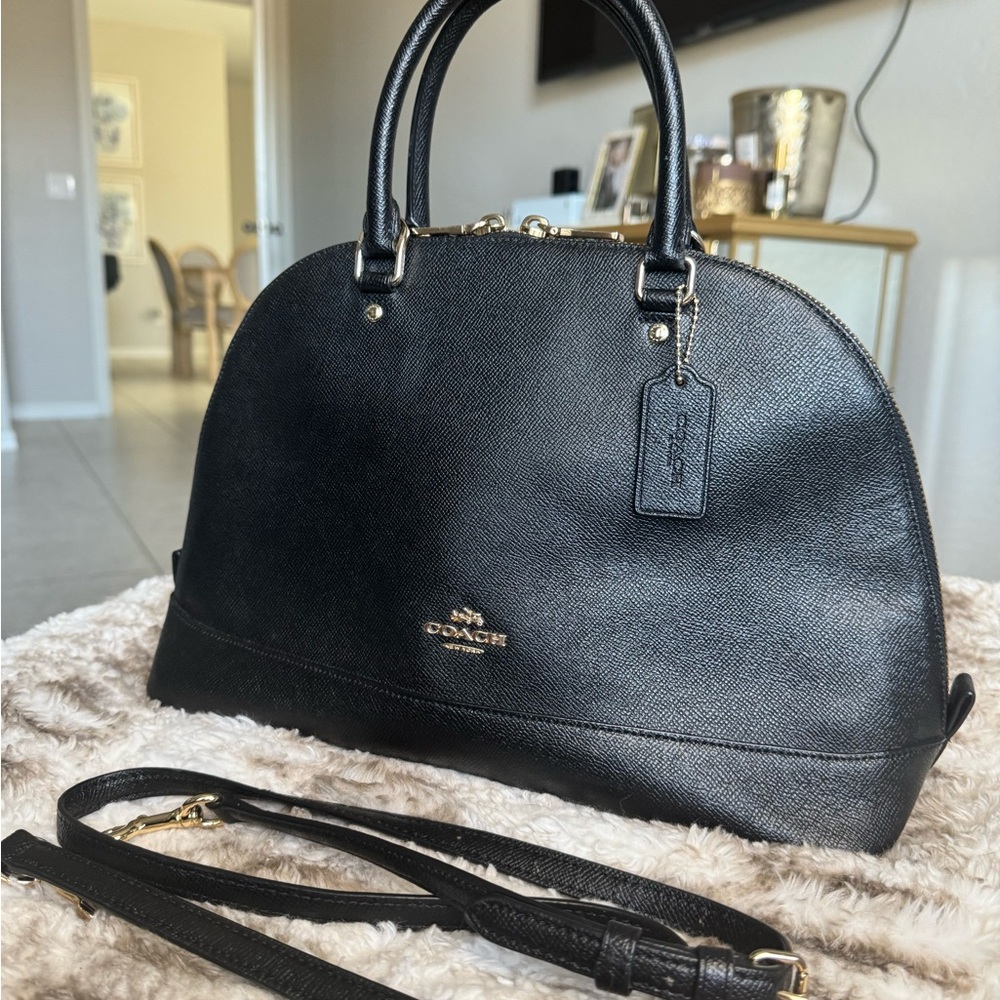 Coach Black Leather Sierra Satchel